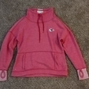 Antigua, M pink KC hoodie